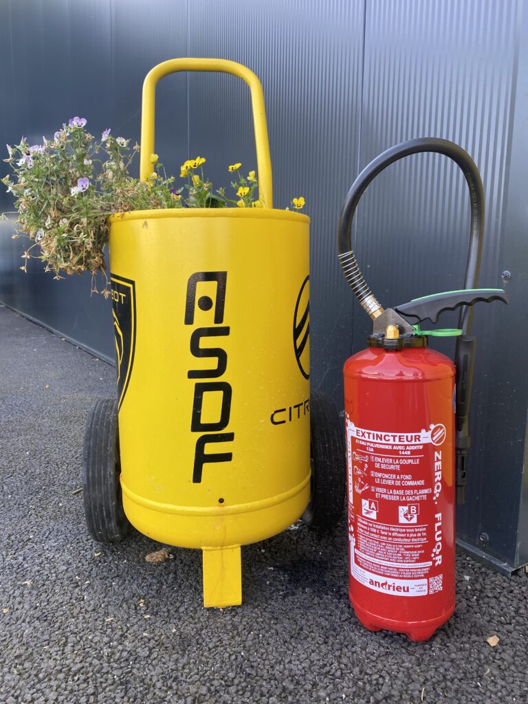 Extincteur sans fluor asdf sécurité incendie